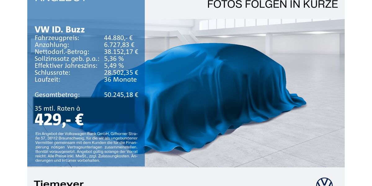 VW ID. Buzz 33.006 km 42.910 &euro; Duisburg 47059