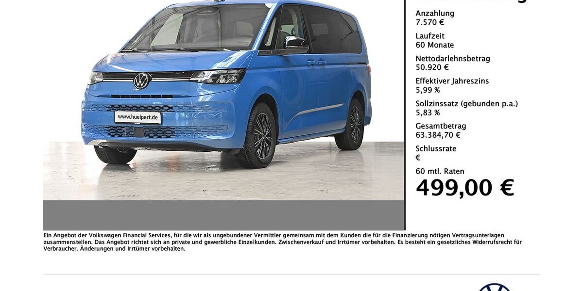 VW T7 Multivan 3.700 km 58.490 &euro; Dortmund 44379