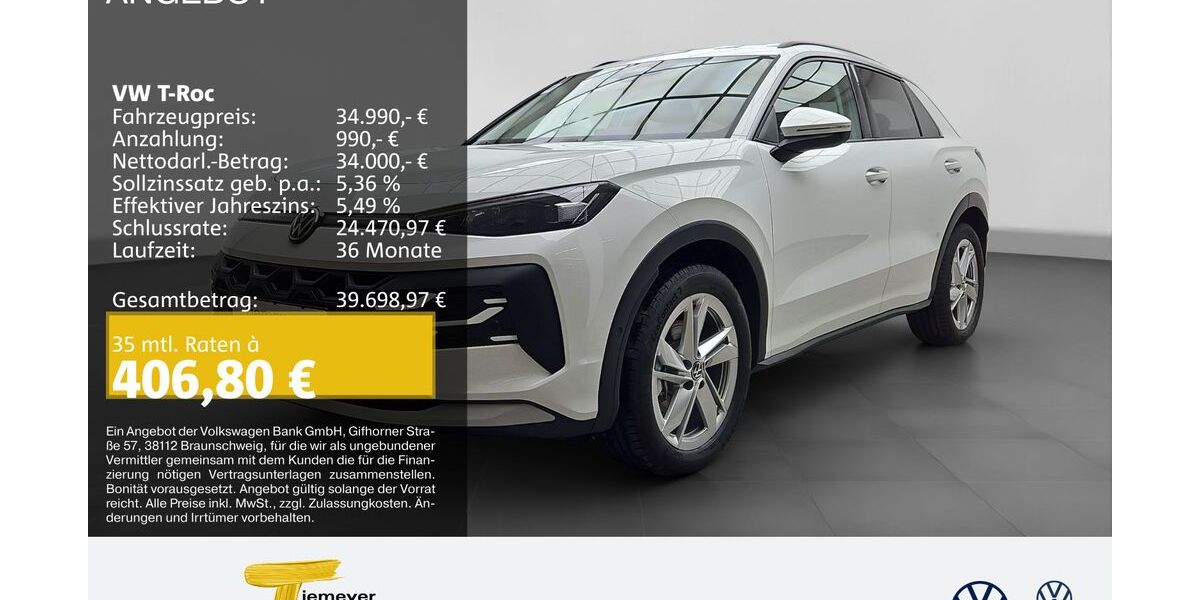 VW T-Roc 8.999 km 29.990 &euro; Gelsenkirchen 45888