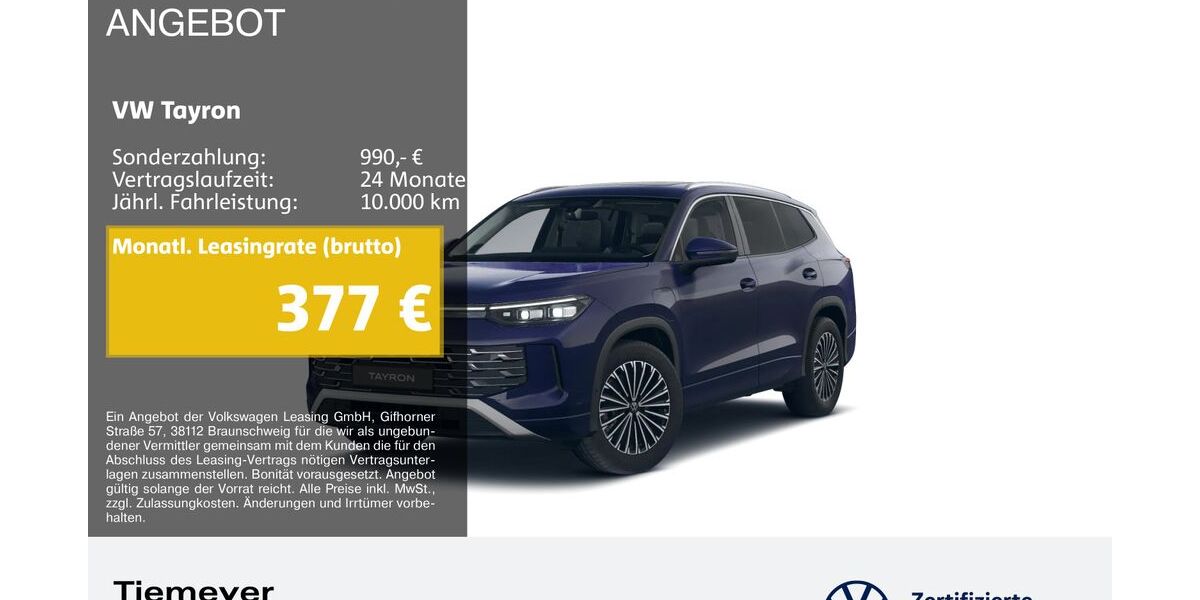 VW Tayron 9.229 km 47.590 &euro; Bochum 44892